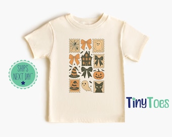 Spooky Halloween Stamps Shirt: Kids Toddler Tee, Baby Onesie