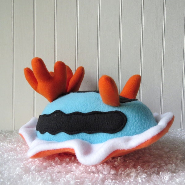 Little Sea Slug, Blue Nudibranch Plush, Chromodoris Willani