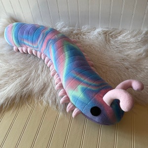 Winter Millipede Plush, Millipede Toy, Plush Bug, Plush Insect