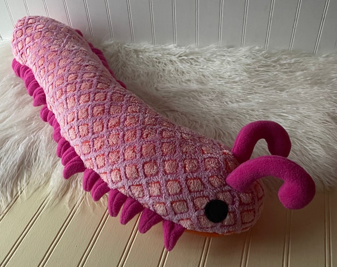 Sunrise Millipede Plush, Millipede Toy, Plush Bug, Plush Insect Etsy