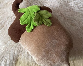 Acorn Pillow, Plush Oak Acorn
