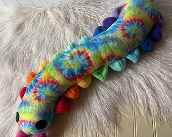 Rainbow Centipede Plush, Centipede Toy, Plush Bug, Plush Insect, Centipede Stuffie