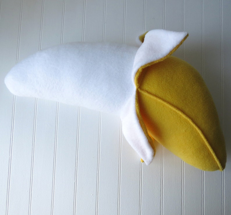 Banana Pillow, Food Pillow, Fruit Pillow, Food Plush image 2