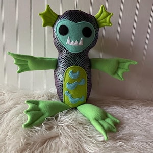 Swamp Monster,  Monster Buddy, Toy Monster, Plush Swamp Creature