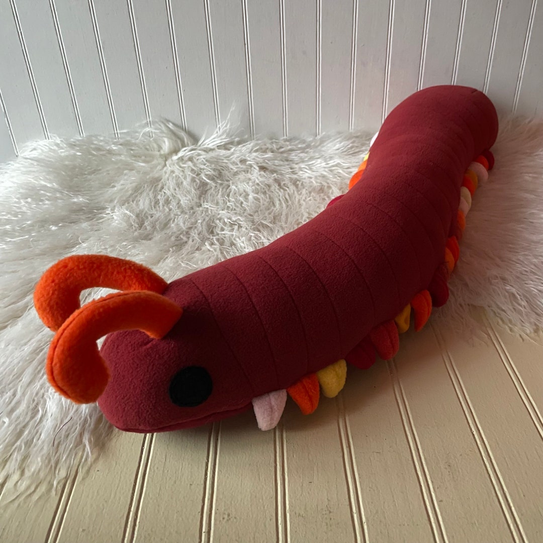 Sunset Millipede Plush, Millipede Toy, Plush Bug, Plush Insect Etsy