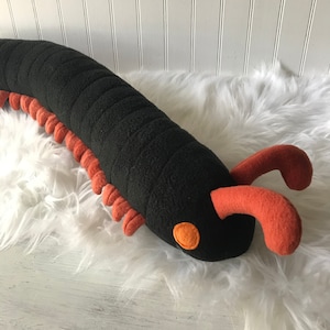 Giant African Millipede Plush, Millipede Toy, Plush Bug, Plush Insect, Centipede Stuffie