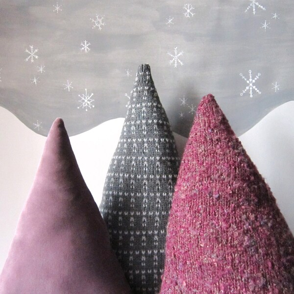 Stormy Forest Pillow Collection, Pine Tree Pillow Collection, Christmas Decoration