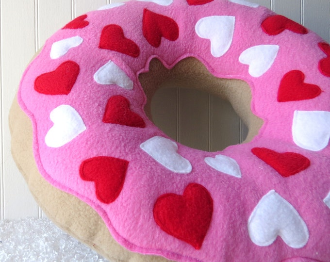 Valentine Doughnut Pillow Etsy