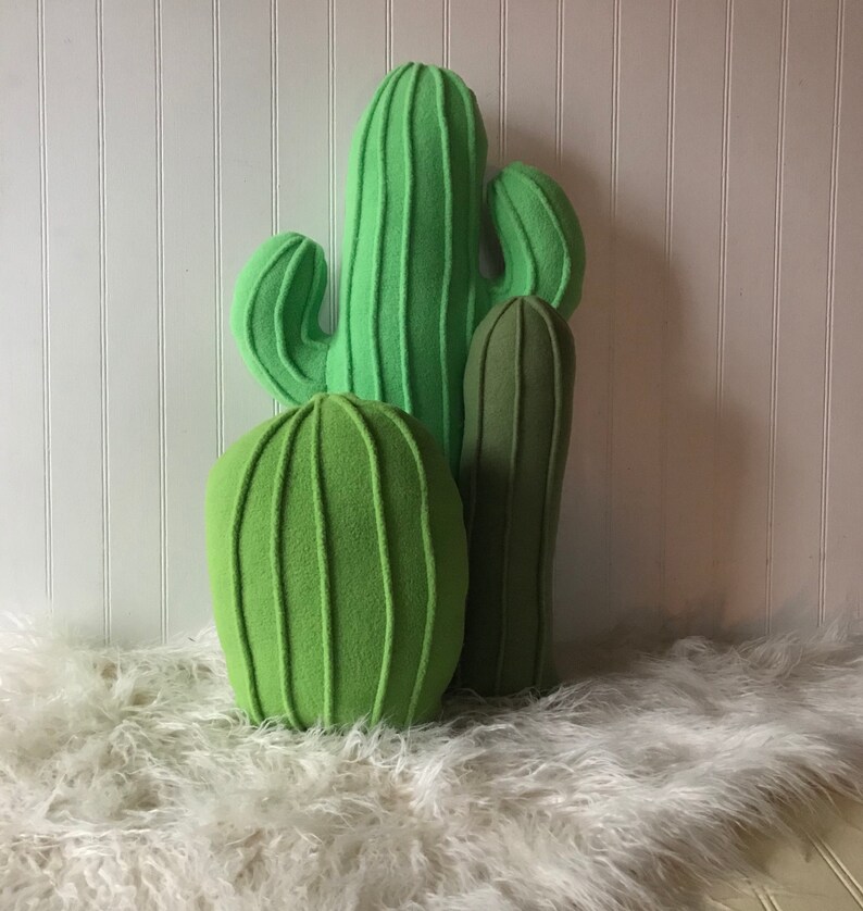 Cactus Garden Cactus Pillows Pillow Collection Set of 3 Etsy
