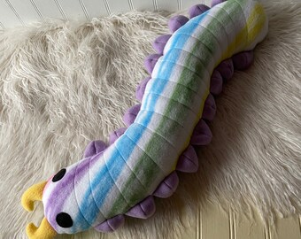 Spring Rainbow Centipede Plush, Centipede Plush, Striped Centipede