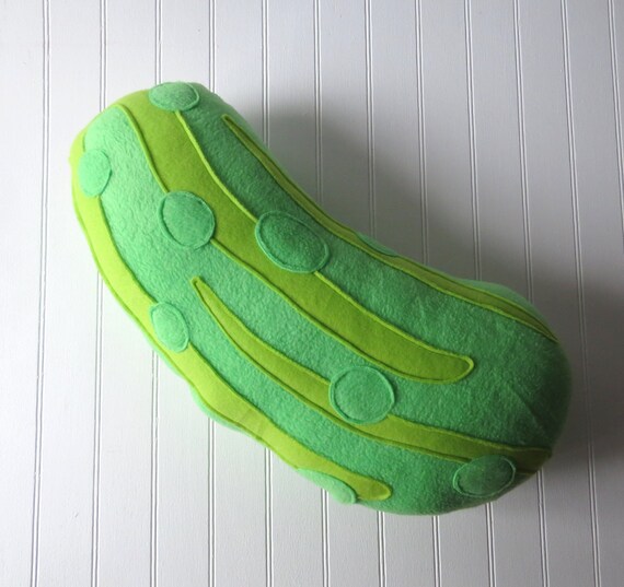 Dill Pickle Plush Pickle Pillow Food Pillow Vegetable | Etsy