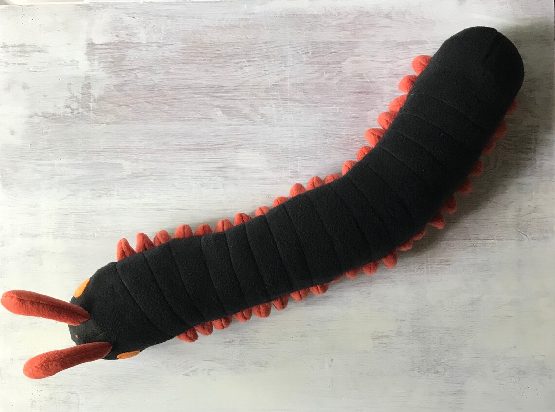 Giant African Millipede Plush Millipede Toy Plush Bug Plush Etsy