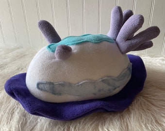 White Sea Slug, Nudibranch Plush