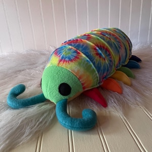 Rainbow Pill Bug Plush, Potato Bug, Roly Poly Bug