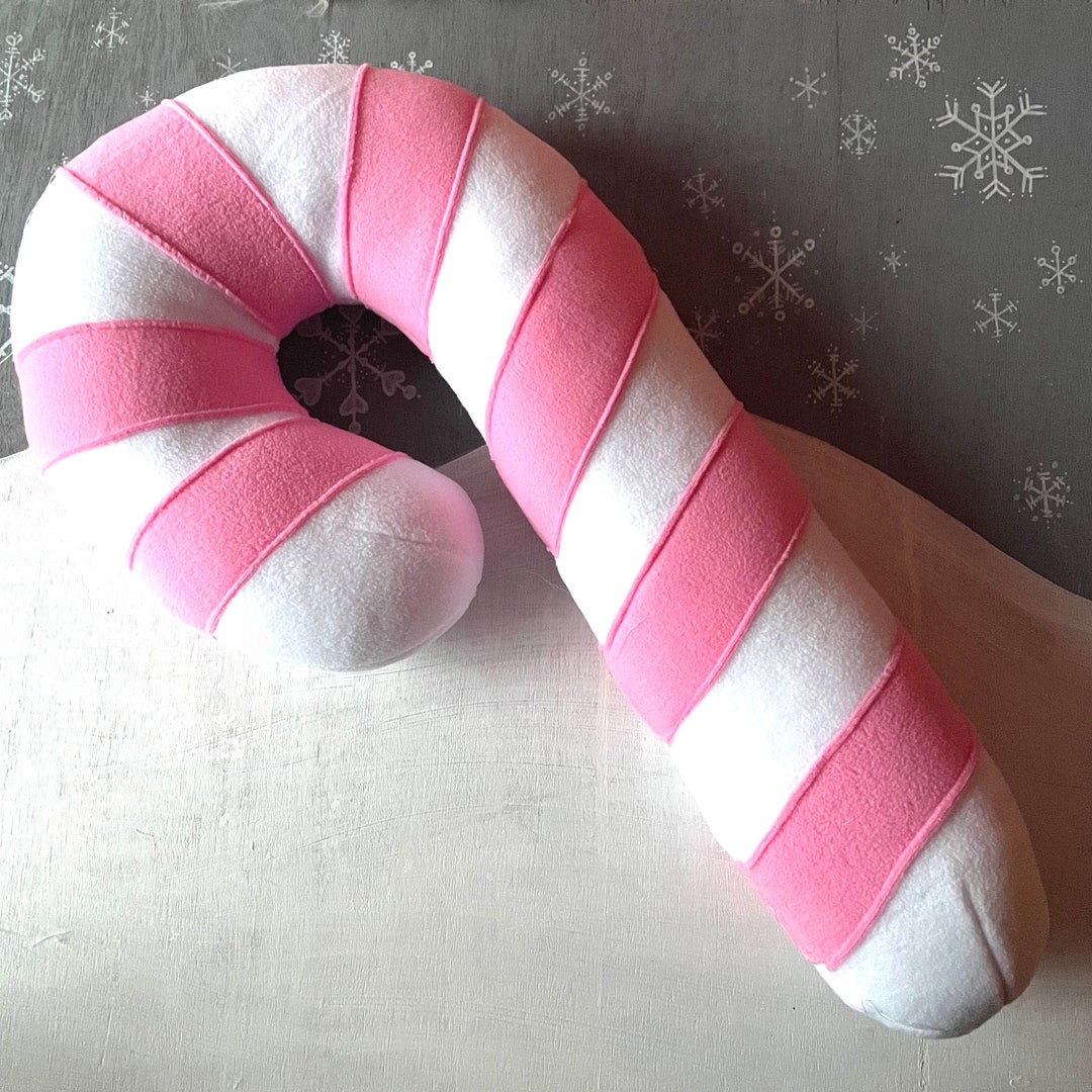 Candy Throw Pillow Christmas Decorations Soft Candy Cane Pillow Stuffed