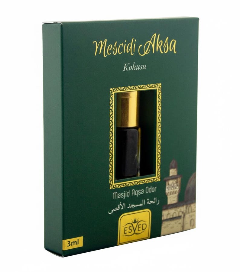 2 Pieces Islamic Roll-On original quality very nice Alcohol-free perfume 3 ml, Turkish Masjid Aksa Odor
