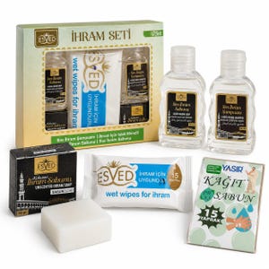 4X Specialhård, 3X Flytande Oparfymerad Tvål för Ihram och Hajj Resestorlek 50ml