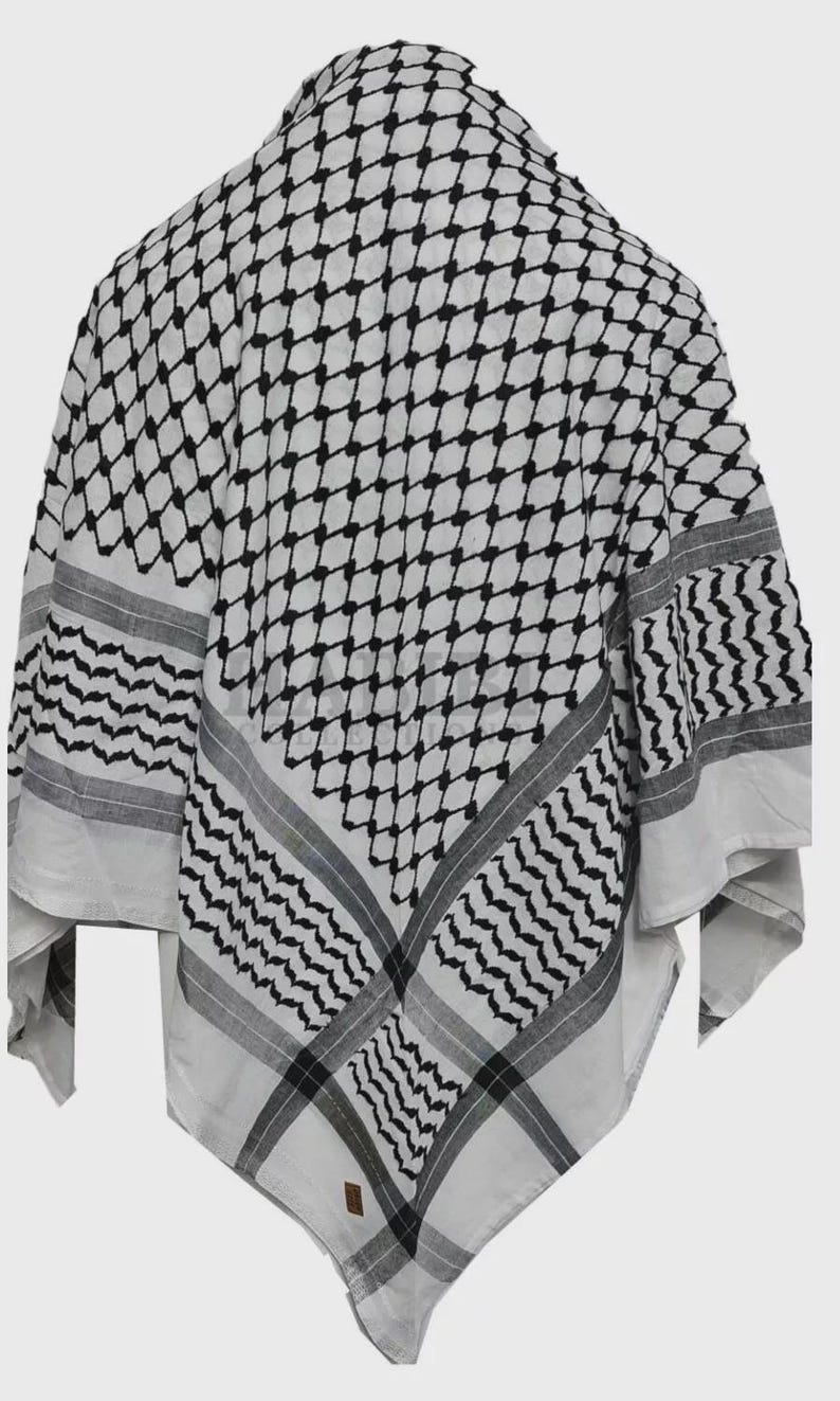 Palestinian Arab Scarf Yasser Arafat Shemagh Saudi Men Head Cover ...