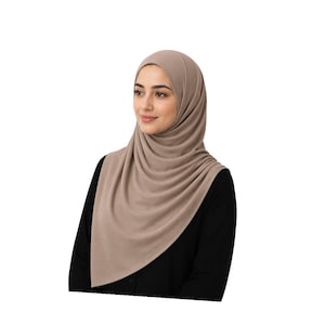 Instant Jersey Wrap Hijab Double Stitching 180x67cm