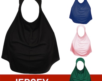 Pull on Hijab Instant 1Pc Turlu Cotton Yusra Amira School Madrasah Plain Turkish