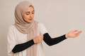 Elegant Turlu 1 pair Arm Sleeve  with/without button Cover comfy stretch Women