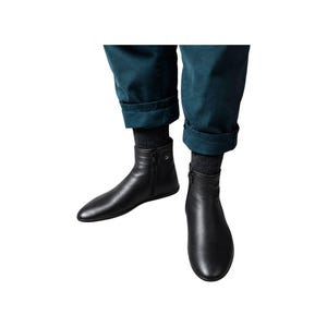 1 pair of Unisex 100% Leather Socks Zipper Muslim Prayer Islamic Mosque Khuff Turkish
