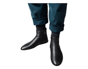 1 pair of Unisex 100% Leather Socks Zipper Muslim Prayer Islamic Mosque Khuff Turkish