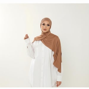 Large Viscose Hijab Scarf: Soft Modest Shawl Wrap - 60 Colors