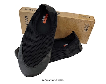 Unisex Leather Mesh Breathable slip-on no-zip Diabetic Haj Ummrah  Slipper Kuff Turkey