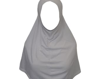 Pull on Instant Cotton (Spandex) Yusra (Amira)  Plain School Madrasah Hijab.