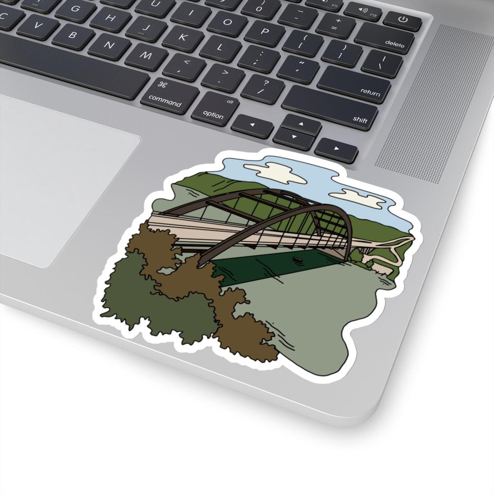 Pennybacker Bridge Sticker: Hand-drawn Austin Texas Landmark - Etsy