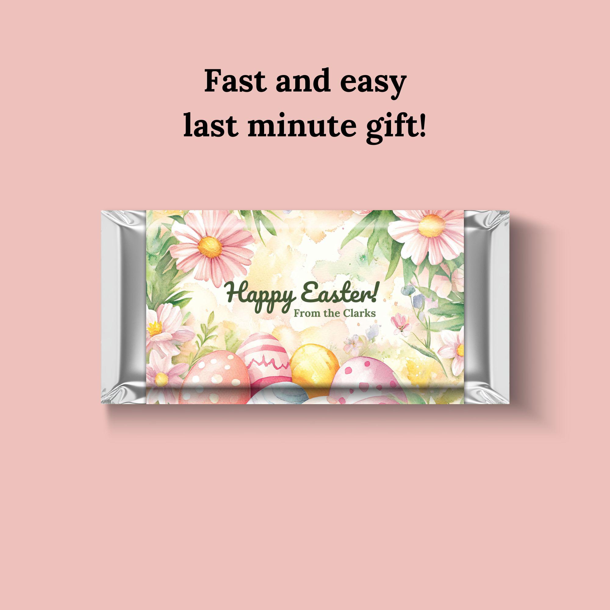 Easter Candy Bar Wrapper I Full Size Hershey Bar Custom Wrap I Gift for ...