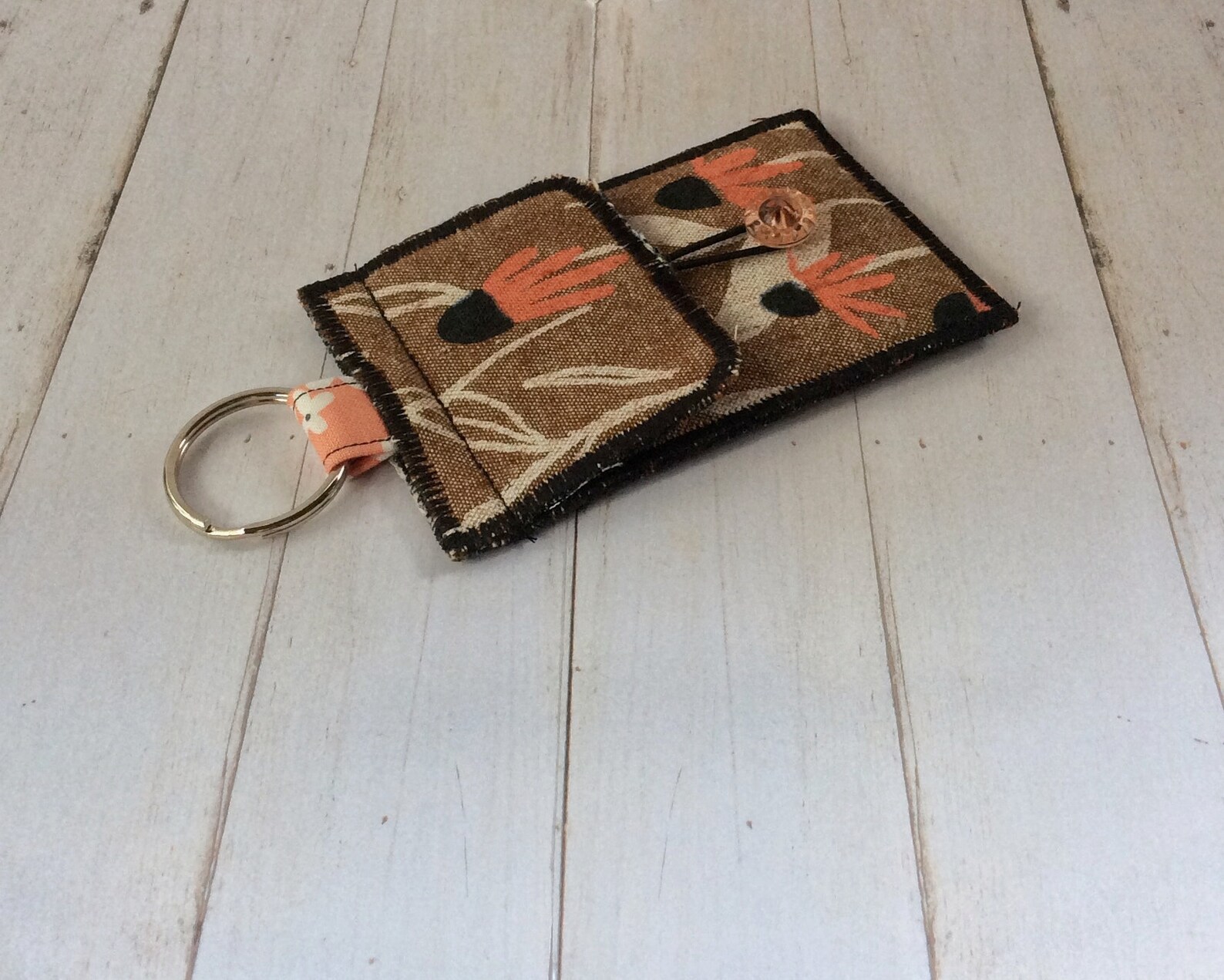 Credit card holder Key ring card holder Fabric card holder Etsy