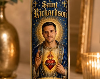 Custom Personalized Devotional Prayer Candle Gift- Humorous Retirement Groomsman Promotional Gift