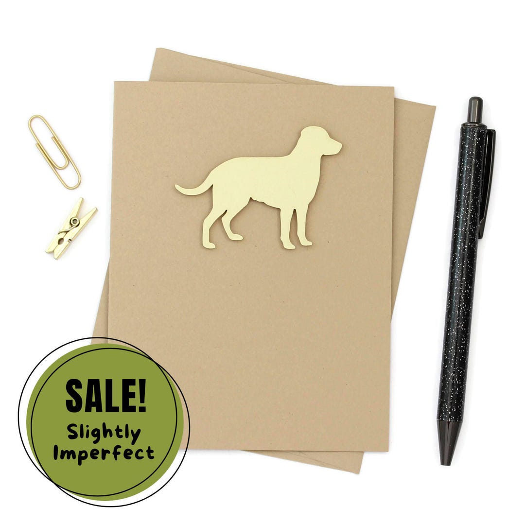 Yellow Lab Notecard: Handmade Labrador Retriever Greeting Card - Etsy