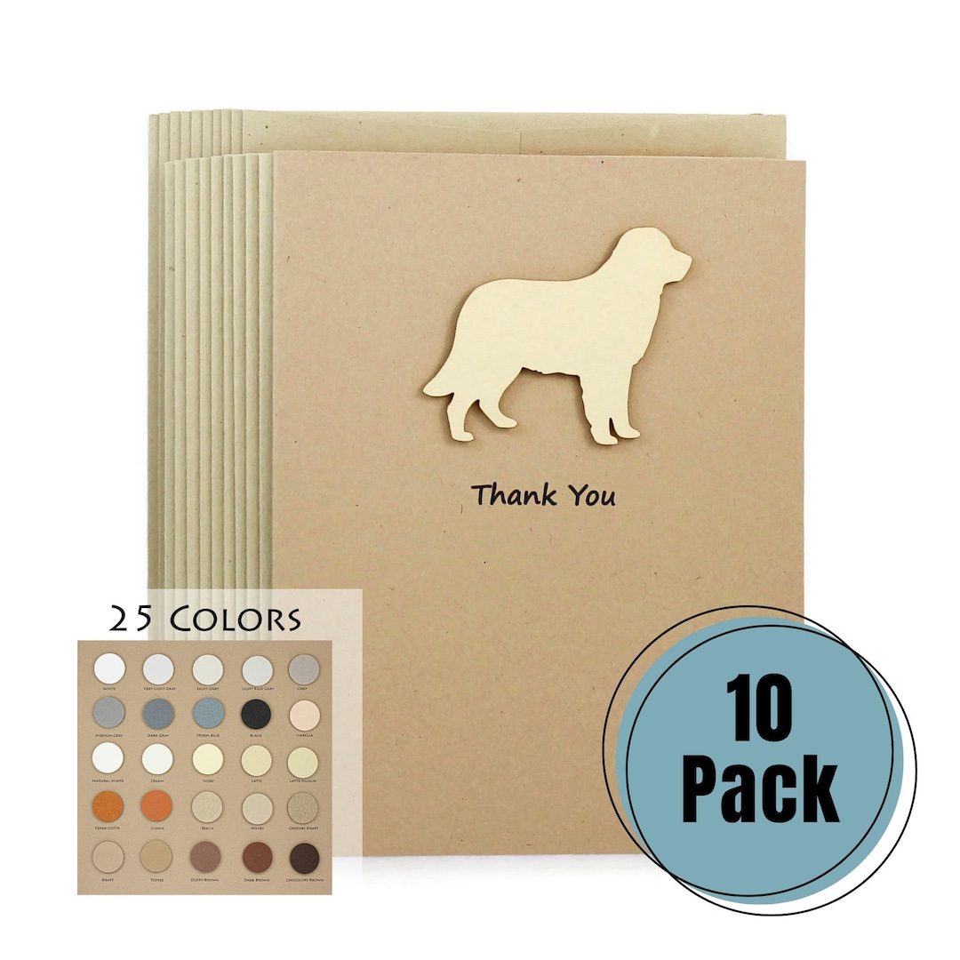 ゴールデンレトリバーのサンキューカード：クラフトブラウン、犬の