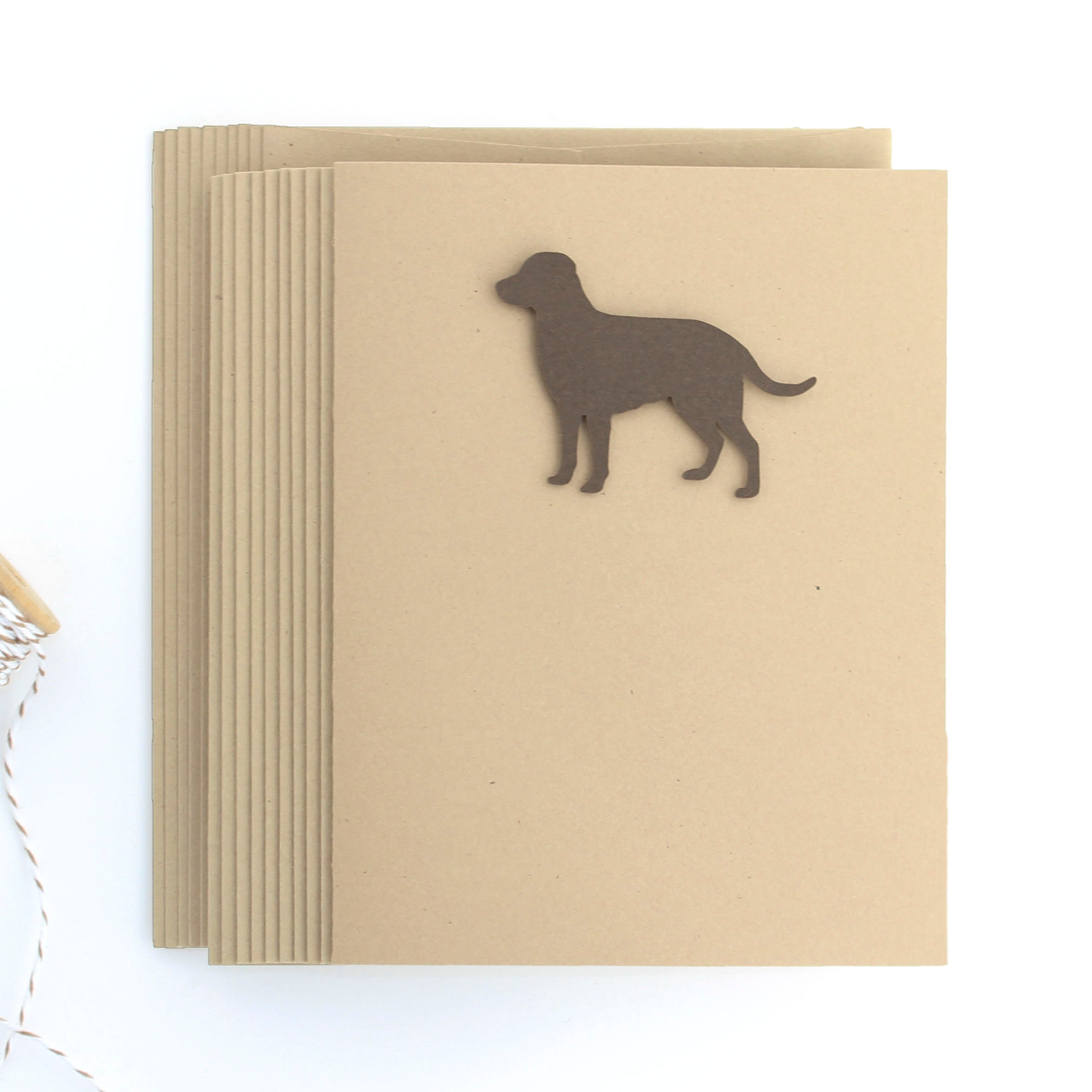 Chocolate Labrador Dog Square Blank Greeting Card Chocolate Labrador Dog Square Blank Greeting Card