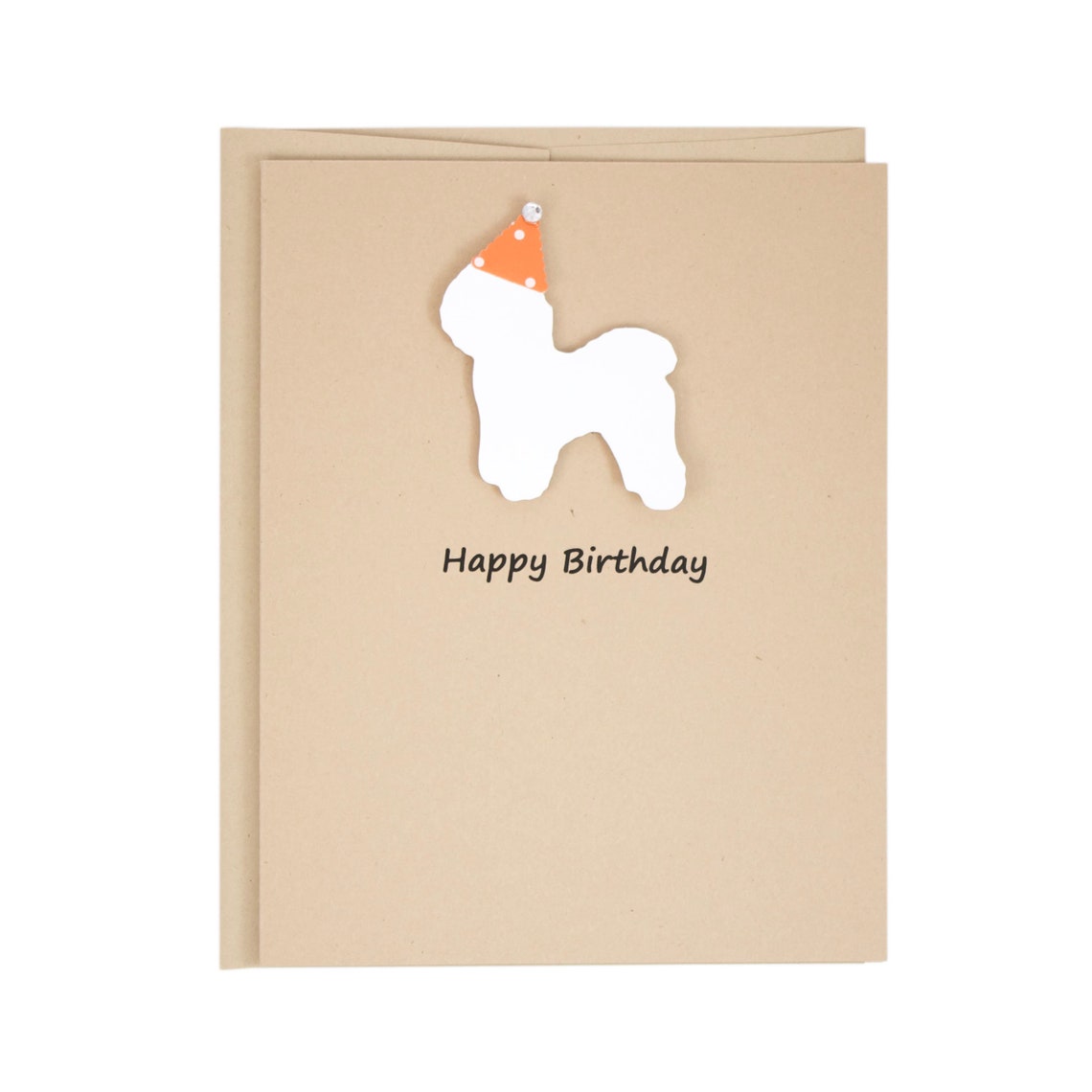 Bichon Frise Birthday Card, White Bichon Frise Dog Gift Card, Bichon