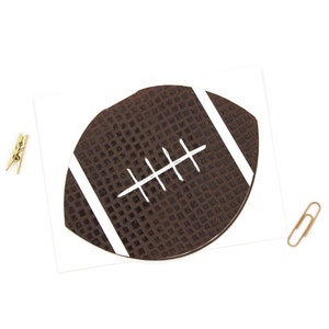 Football theme Fathers Day Greeting Card | Handmade Dad Football Card | Sports themed Card for Dad | Father's Day | Textured Football Card