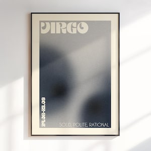 Maagd gradiënt aura kunst aan de muur, cadeau voor Maagd, Maagd sterrenbeeld print, astrologie geschenken, verloop kunst, kunst aan de muur dierenriem, digitale download