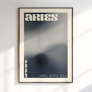 Aries kleurovergang aura kunst aan de muur, ram sterrenbeeld print, astrologie geschenken, verloop kunst, kunst aan de muur dierenriem, dierenriem kunst, digitale download