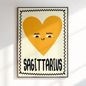 Dierenriem Boogschutter kunst aan de muur, cadeau voor kinderen, Boogschutter sterrenbeeld print, astrologie geschenken, kinderkamer posters, kunst aan de muur dierenriem, digitale download