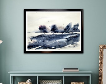 水彩画 風景画 額装済み 桜」透明水彩画 原画 風景画 額縁付 F4サイズ 絵画 Oni 通販