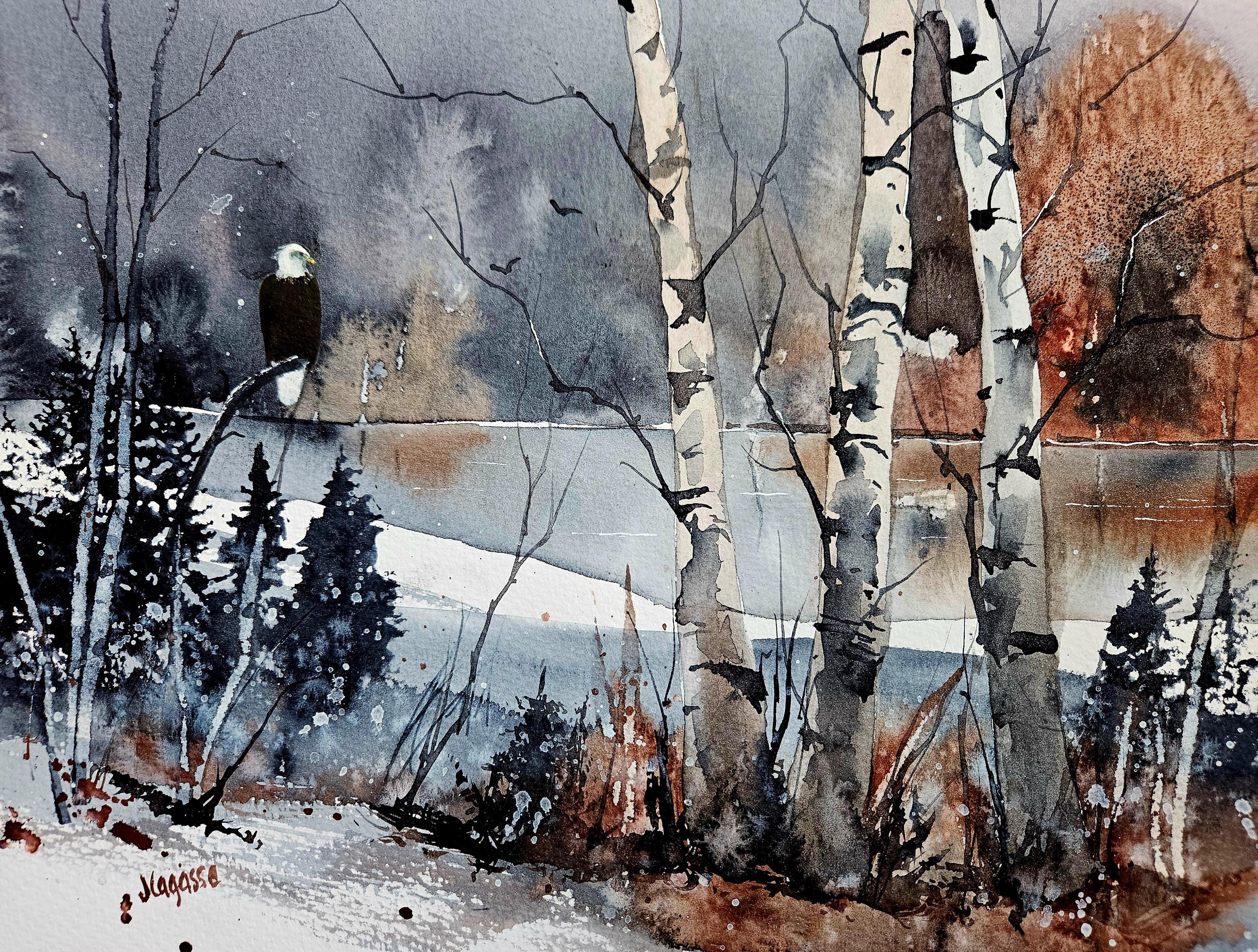 Impresión ACEO Tarjeta de arte de edición limitada de Aceo Pintura de acuarela Pintura de paisaje Arte coleccionable Arte en miniatura Arte sin marco, impresión