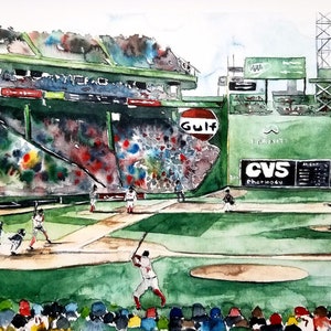 FENWAY PARK, Original Prints, Boston Redsox, PAINTING redsox art, Original Limited Edition Prints, Boston