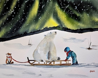 ACEO Print Aceo Limited Edition Art Card Watercolor Print Landscape Print Collectible Art Miniature Art Unframed Art