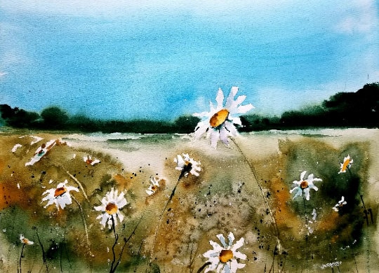 ACEO Print Aceo Limited Edition Art Card Watercolor Painting Landscape Painting Collectible Art Miniature Art Unframed Art, piano
