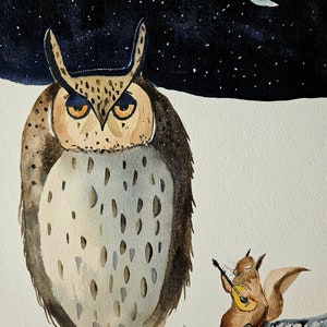 ACEO Print Aceo Limited Edition Art Card aquarel schilderij landschap schilderij collectible kunst miniatuur kunst ingelijste kunst, berkenboom