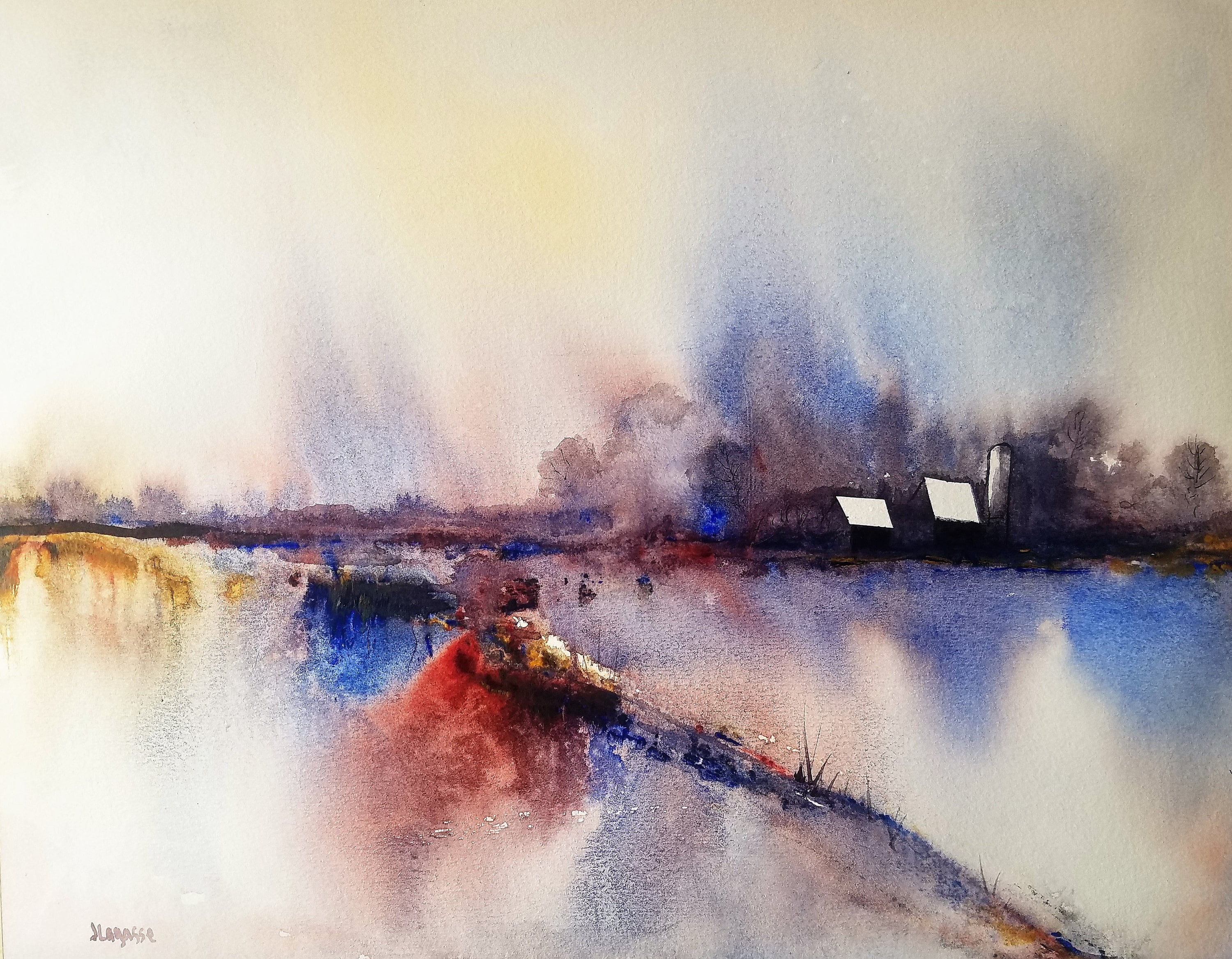 Abstract watercolour landscapes deals