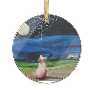 Acrylic Ornaments, Charlotte's web, original watercolor artist Jim Lagasse, Christmas Ornament, Holiday gifts image 2